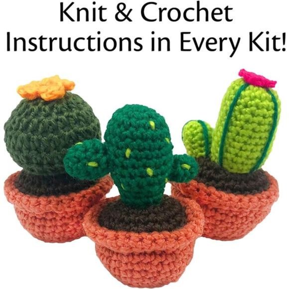 Crochet kit for Beginners to Intermediate | Cactus DIY Crochet Amigurumi - Picture 2 of 7
